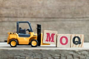 MOQ blocks to demonstrate Minimum Order Quantity